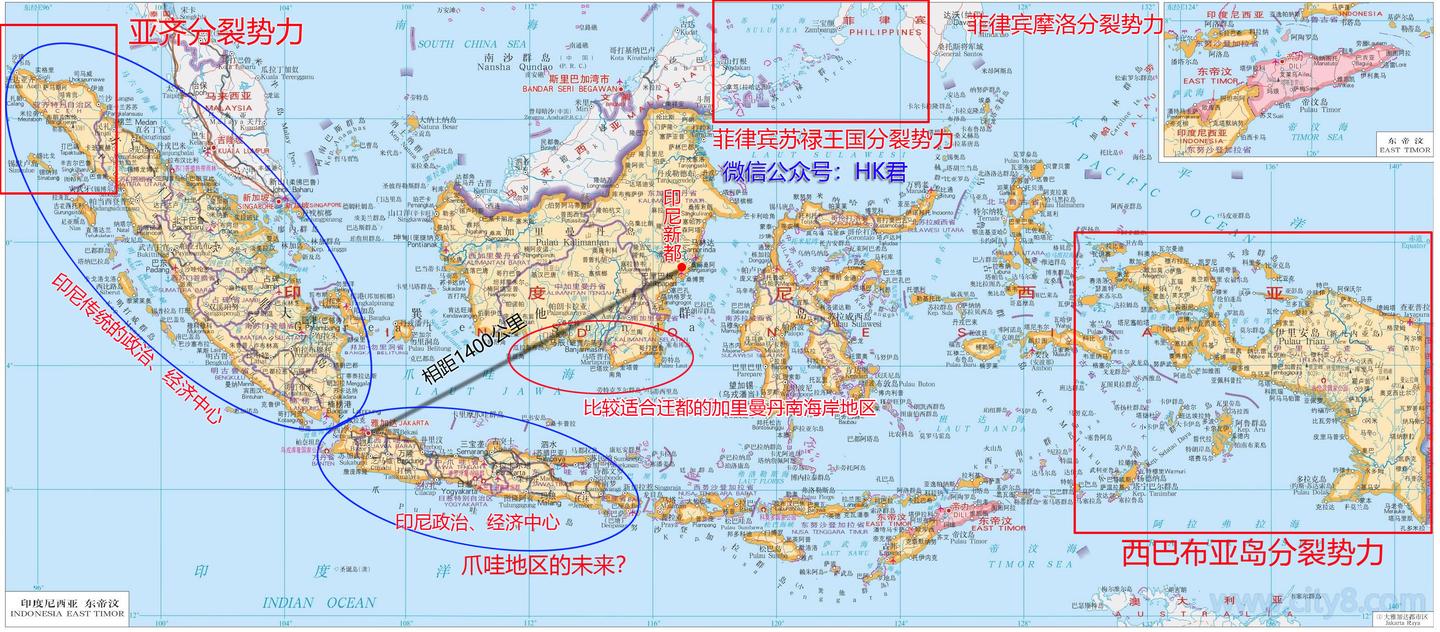 印尼宣布将首都迁至东加里曼丹省 未来印尼或分裂 知乎