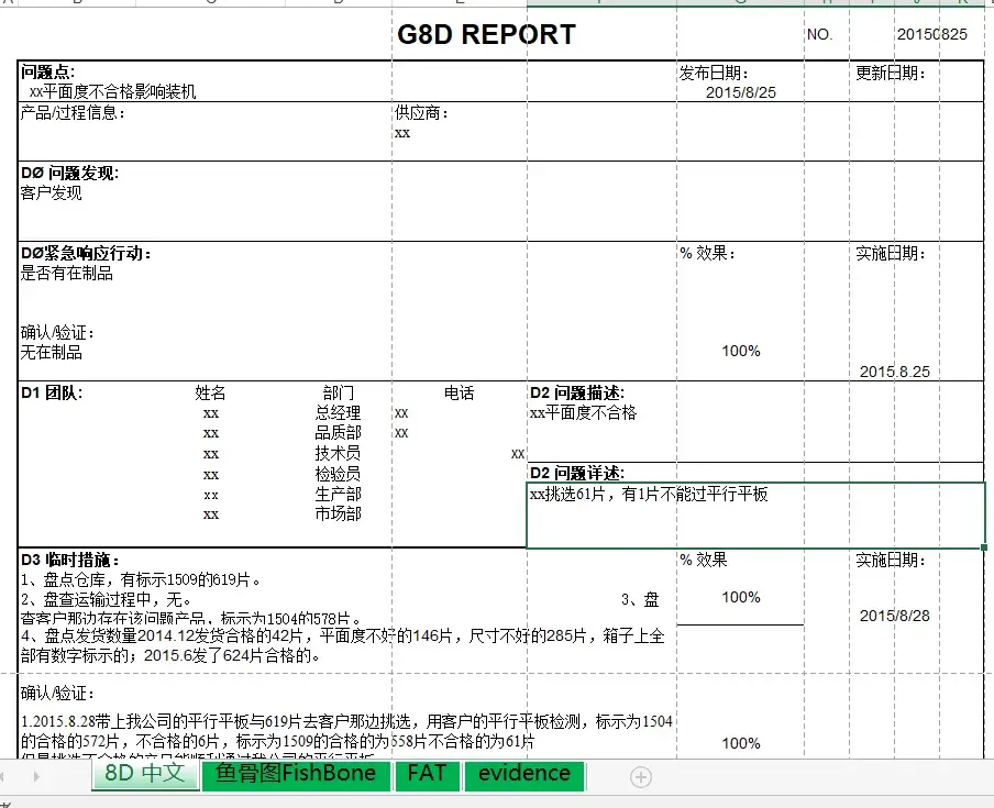 文件合集8d报告模板8d培训资料及8d评分标准案例文件包