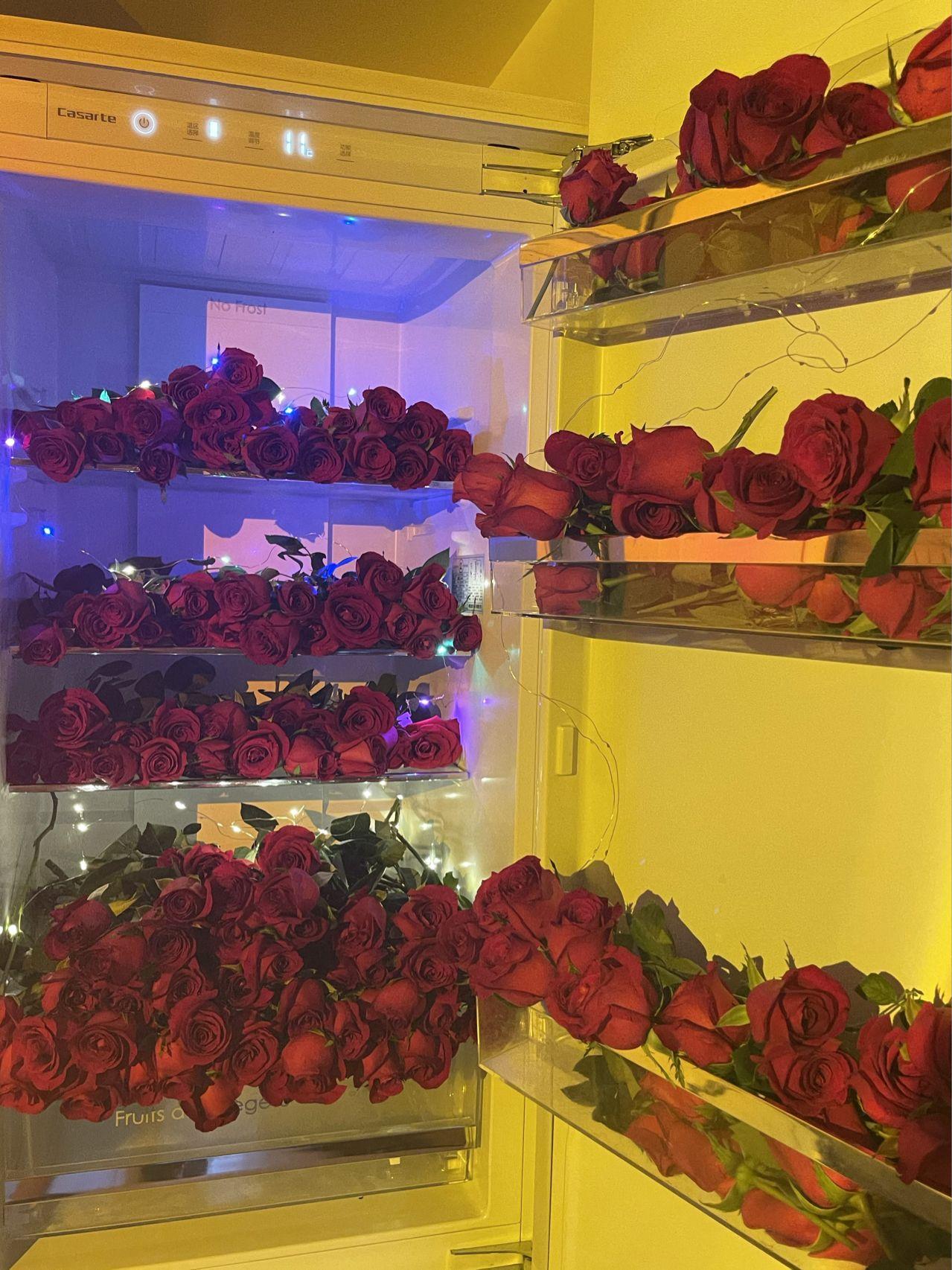 有没有冰箱里全是花的壁纸?