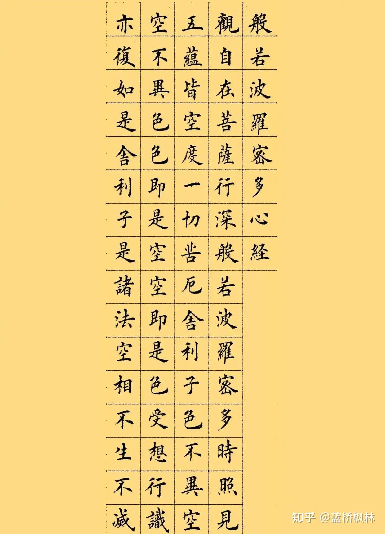 夏梁小楷《心经》娟秀中透着灵气 - 知乎