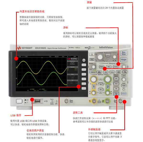 优利德示波器使用图解图片