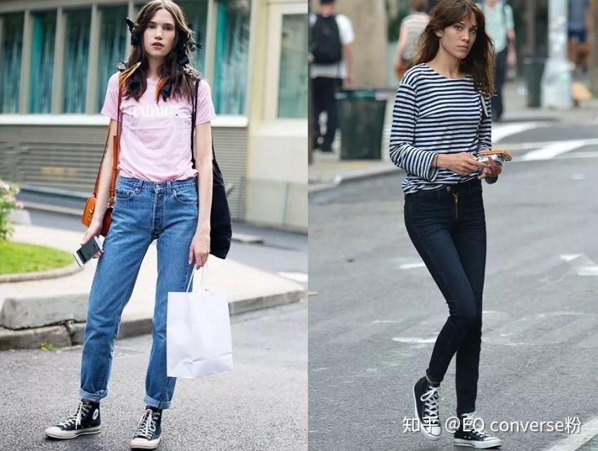 一双匡威帆布鞋可以玩转整个酷夏搭配