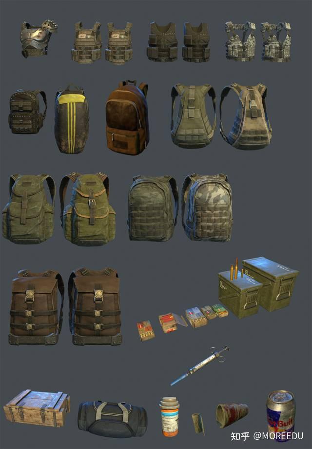 吃鸡类型游戏《绝地求生》全套3D模型学习参考资源！ - 知乎