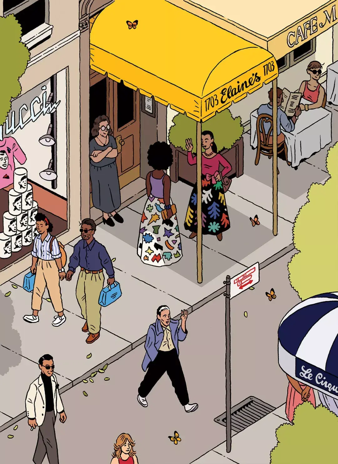 插画米兰插画师ilyamilstein上帝视角下的纽约街景