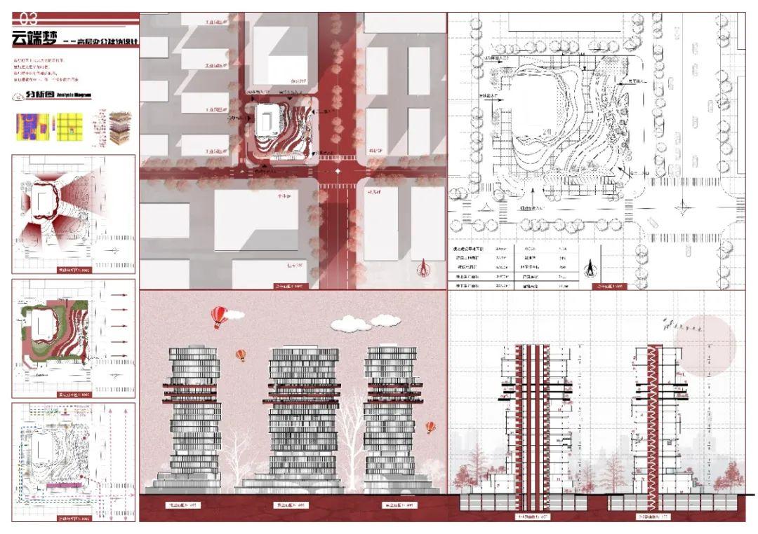河北大学建筑系四年级高层办公楼设计作品展 - 知乎