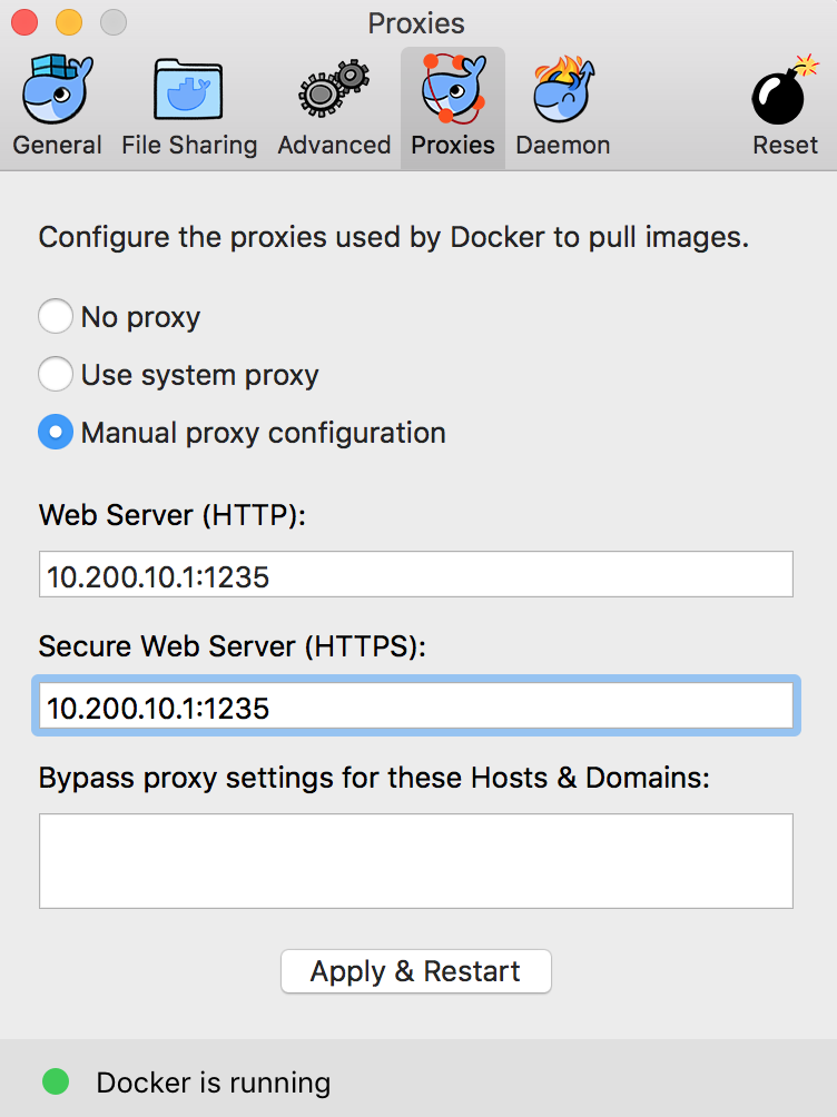 为 Docker for Mac 配置 HTTP 代理 - 知乎
