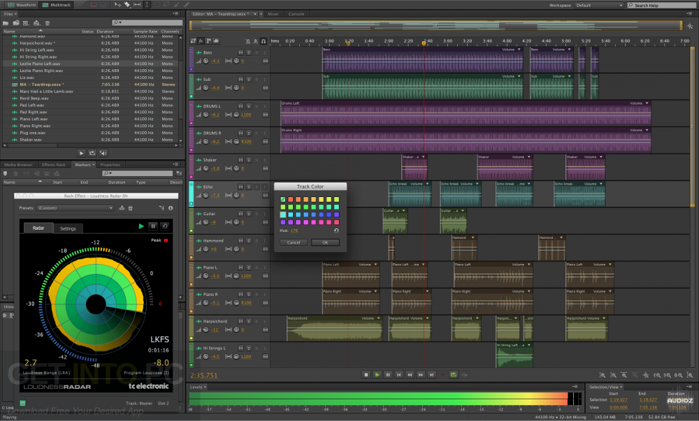 adobe audition will a mixdown recompress mp3s