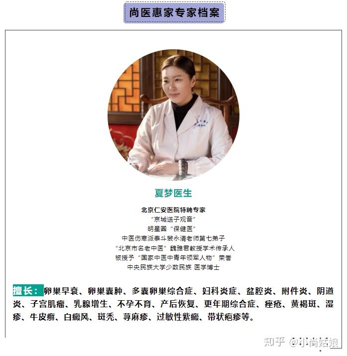 让我们听听尚医惠家中医专家夏梦医生怎么说