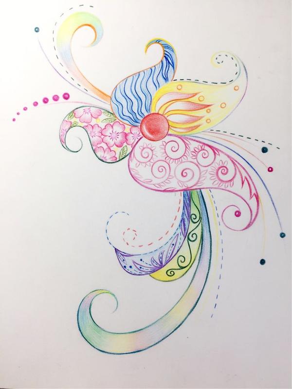 彩铅初学者练习线条 这6支凤尾花就够了 和风凤尾花绘画教程 知乎