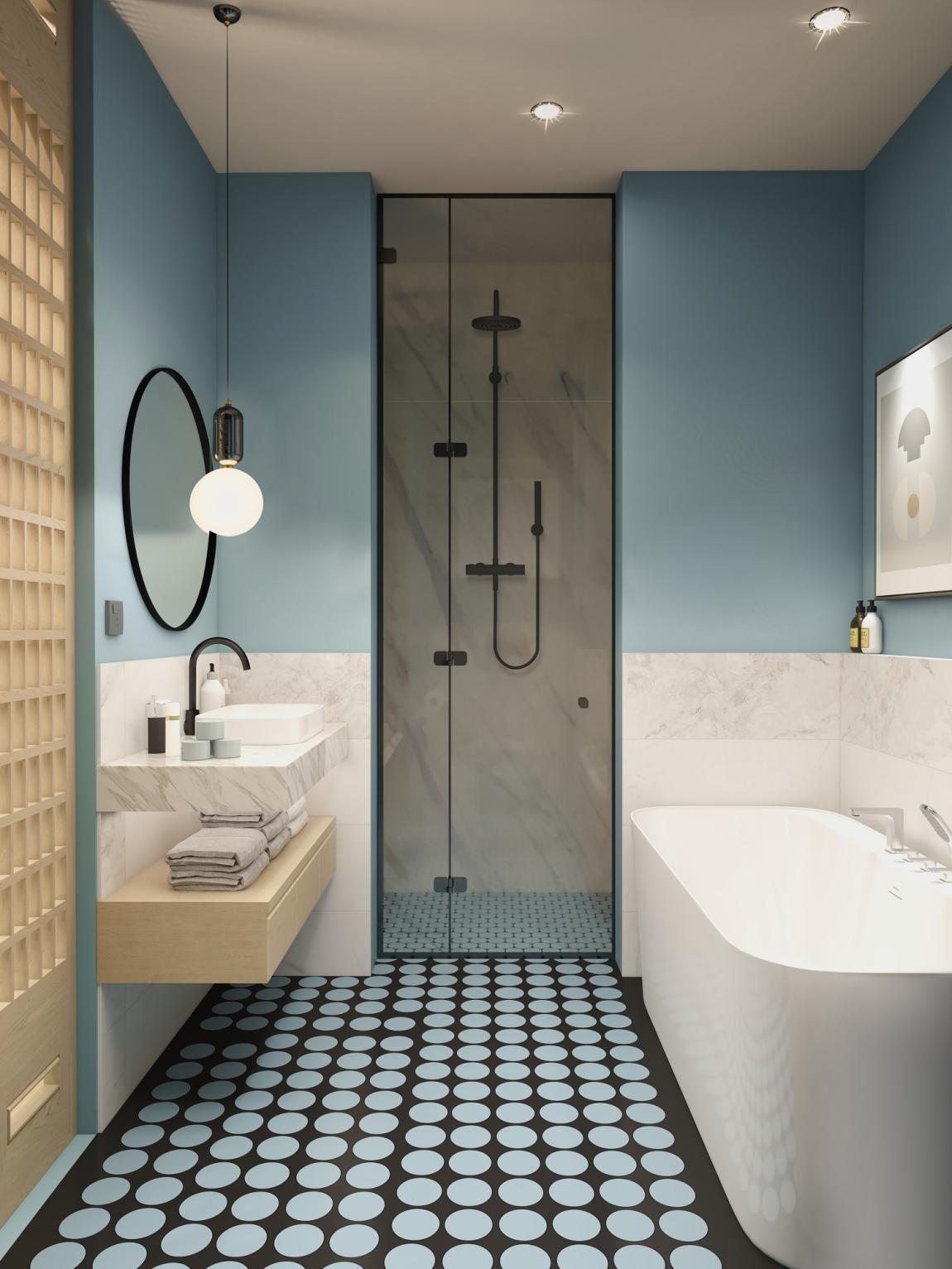 可以安装浴缸的情况卫生间面积≥4平米可以选择安装浴缸,空间够大布局