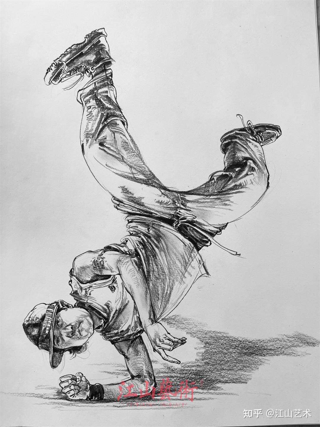 直播教学广州江山画室联考方向速写示范刘磊