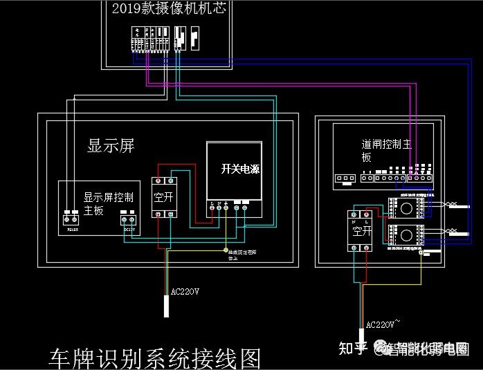 海康道闸系统接线图图片