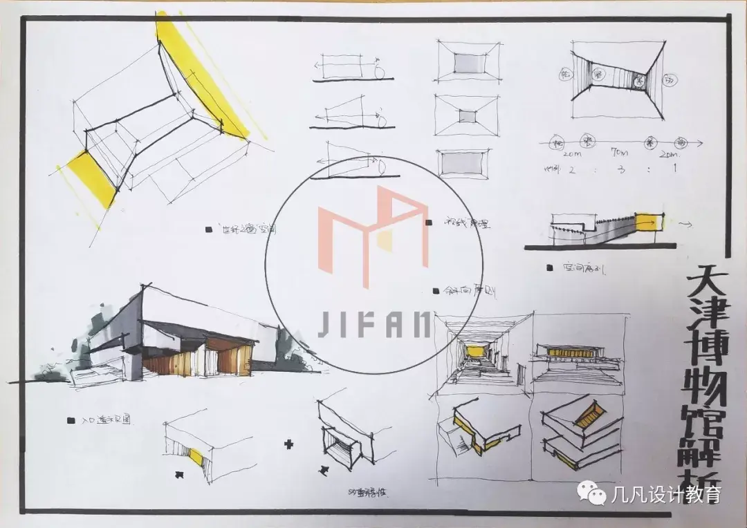 0元经典案例抄绘课程- 01| 天津博物馆