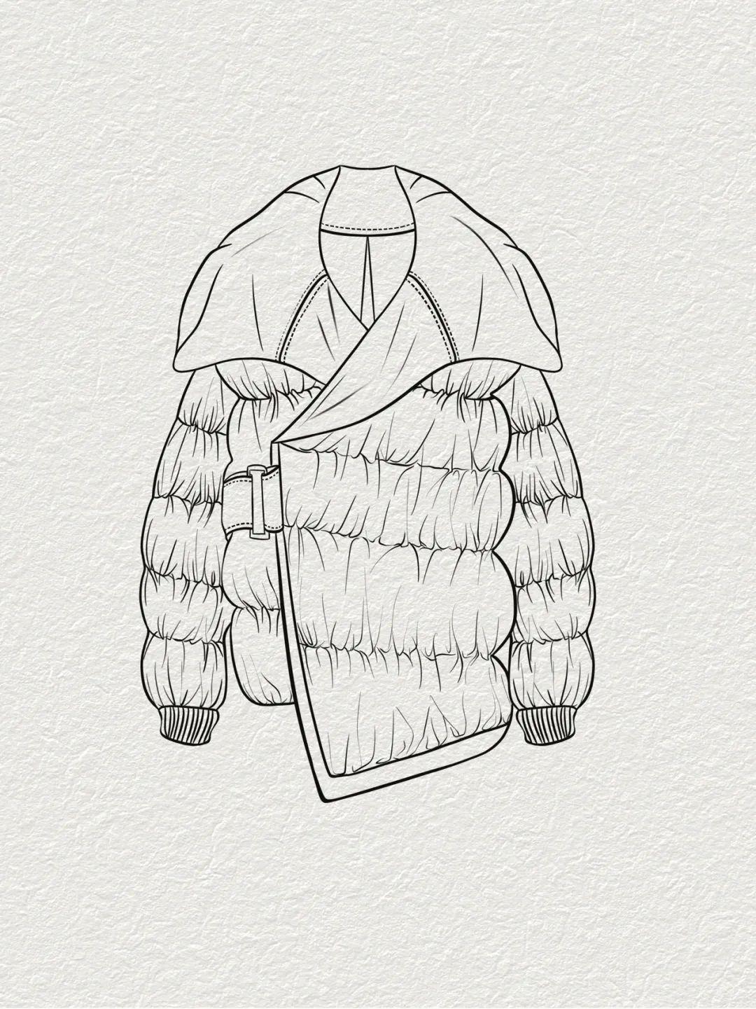 多款羽绒服 设计图稿,款式图分享 - 知乎