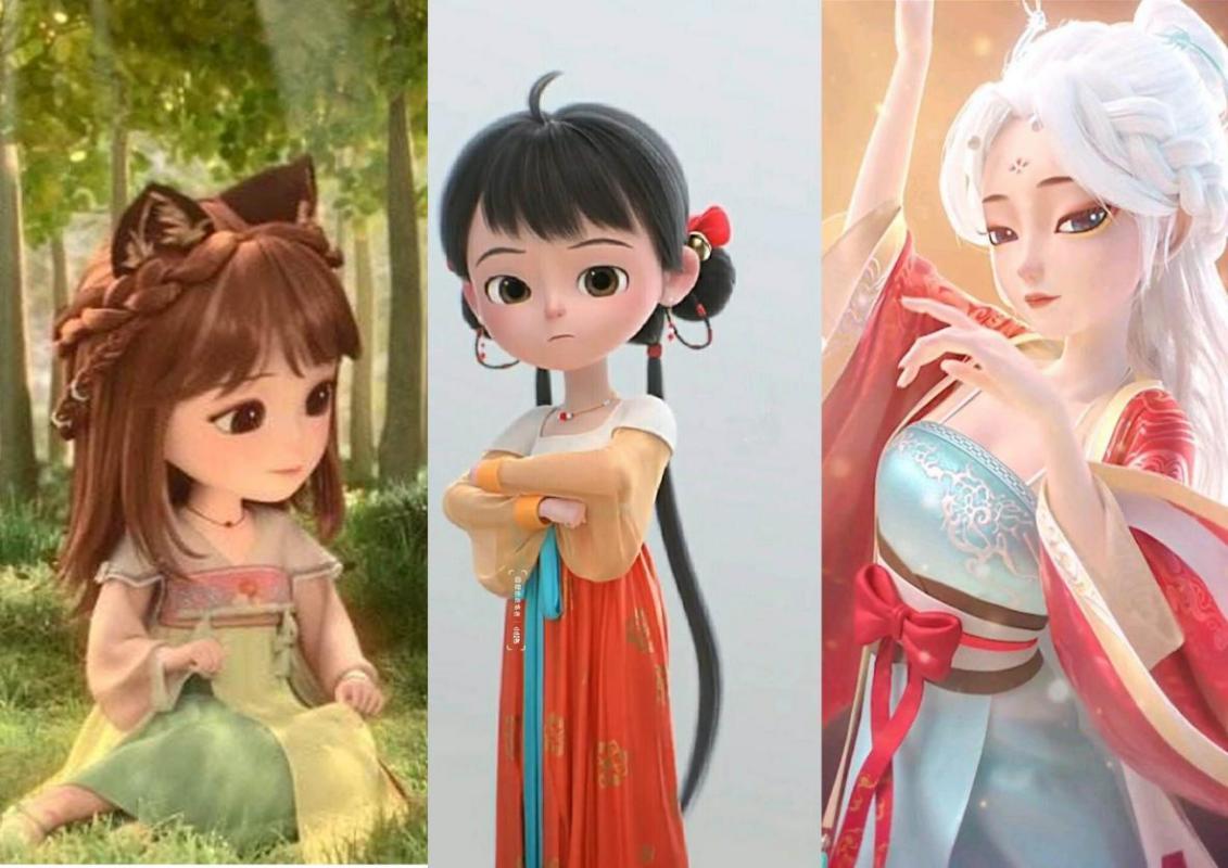 《一禅小和尚》里的小狐妖,《阿巳与小铃铛》里的小铃铛与龙女辰辰,都