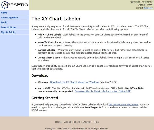  xy chart labeler 