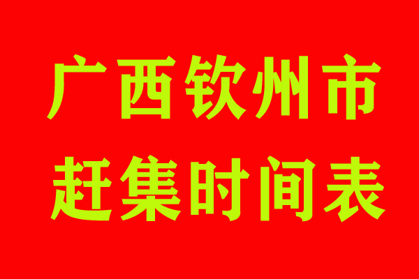 廣西欽州市趕集時間表欽州市浦北縣趕集時間欽州市靈山縣趕集時間表