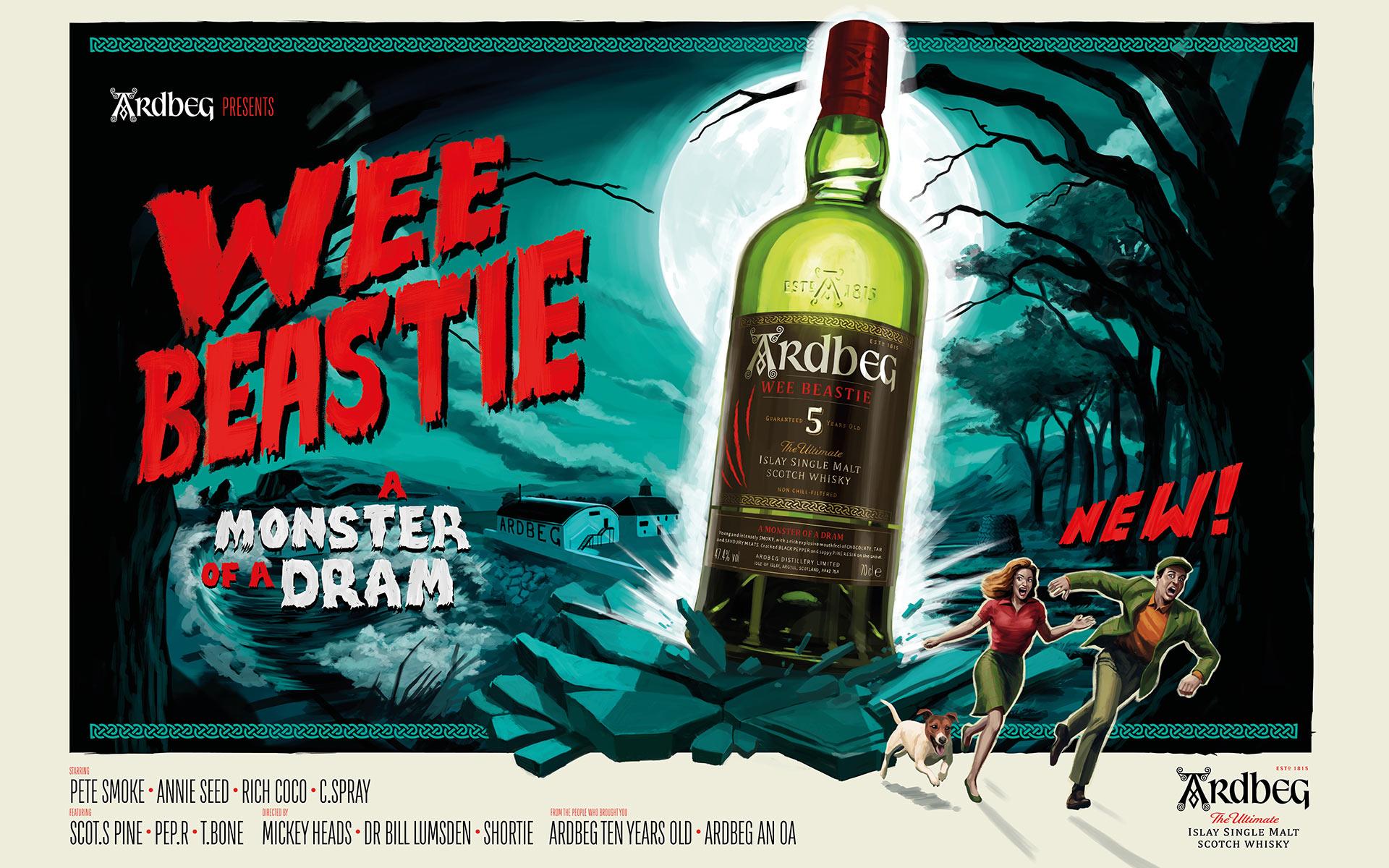 Ardbeg Wee Beastie 5年 700ml 2本セット Ardbeg Wee Beastie 5 Years Old Single Malt Whisky 700mL