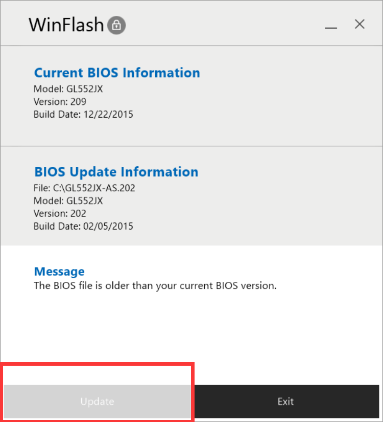 BIOS升级与降级(基于ASUS·ZX50JX系列的)