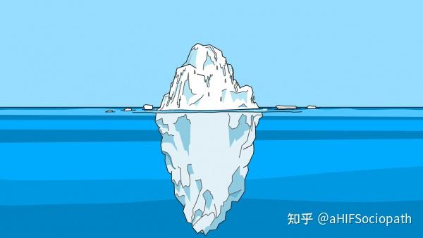 of icebergs with small hills on top and vast spikes protruding