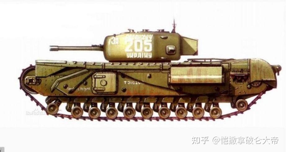 玛尔蒂达iii型坦克四视图瓦伦丁(valentine)步兵坦克瓦伦丁步兵坦克