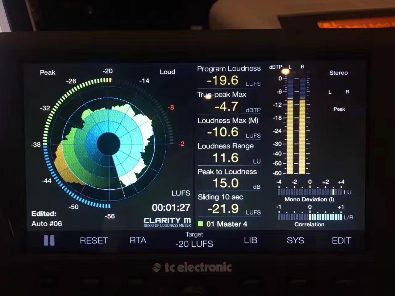 响度表 loudness meter