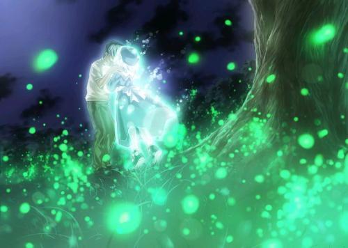 累了望望星空,万千星火簇拥着明月.老人们就给我们讲月亮的传说.