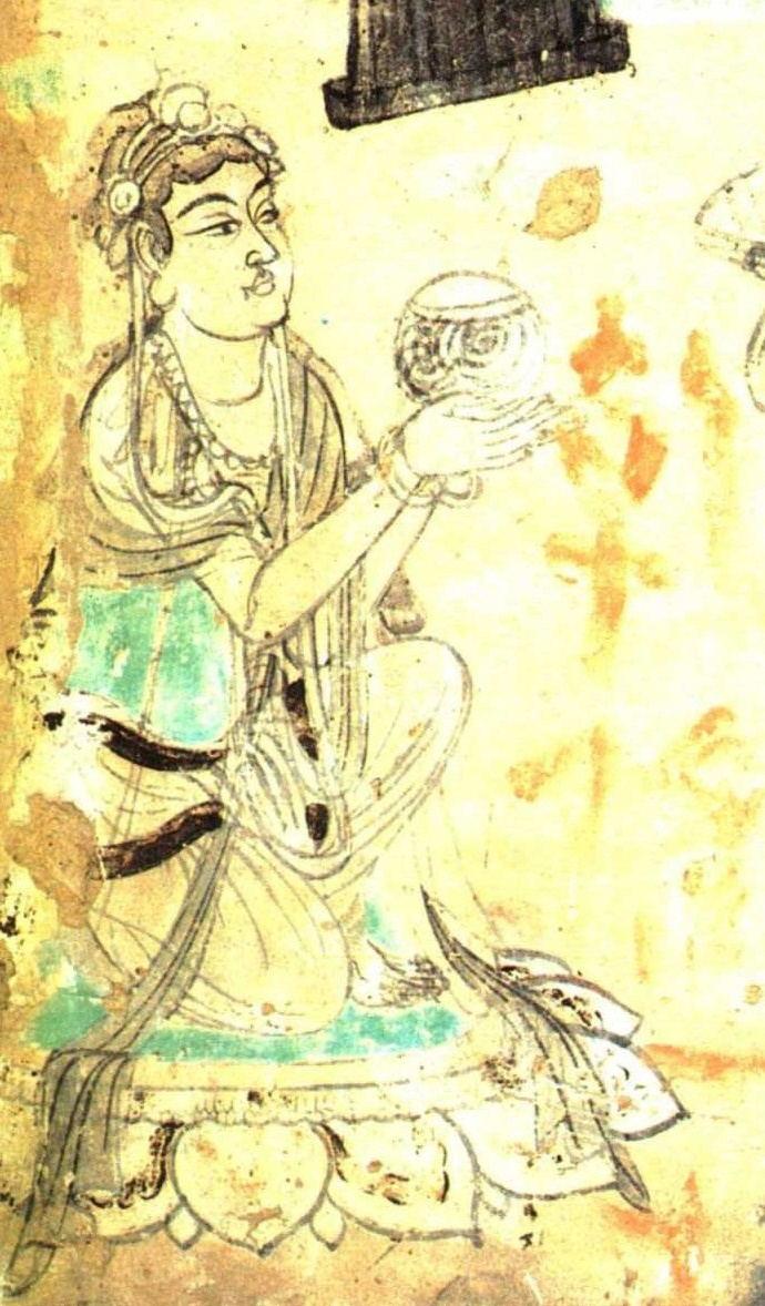 神游千年,大美敦煌】盛唐-103窟-线描至圣:吴道子健朗风格的维 神游千年,大美敦煌】盛唐-103窟-线描至圣:吴道子健朗风格的维