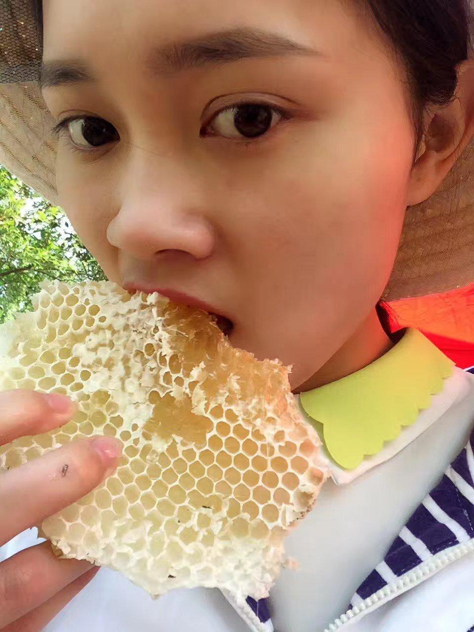 吃蜂巢蜜的正确方法,求解?