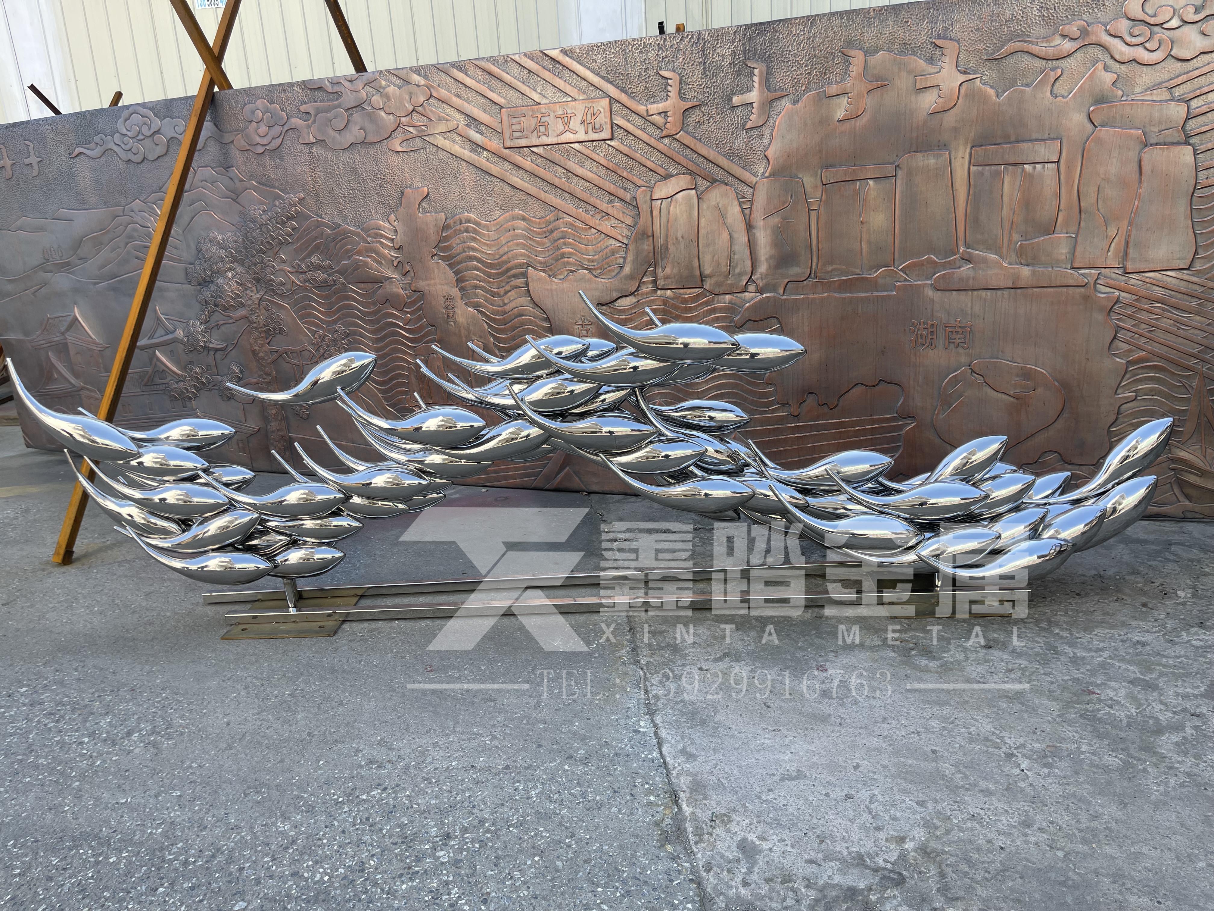 水景不锈钢鱼群雕塑 鱼儿水中鱼 - 知乎