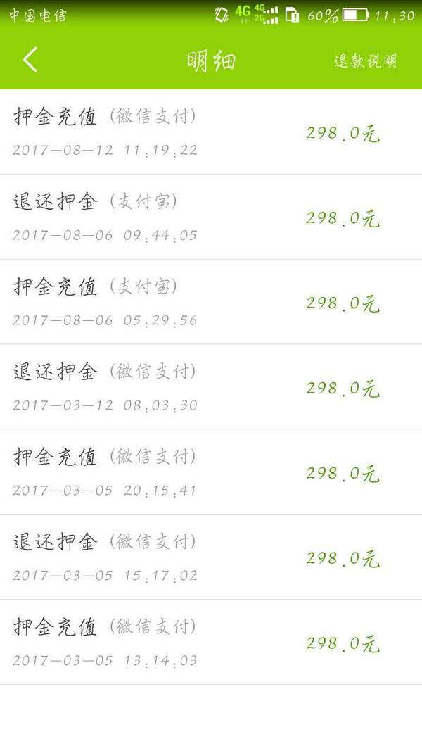 酷骑单车押金难退问题