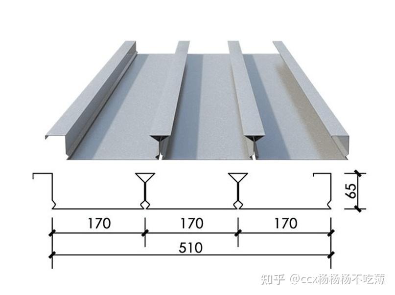 yxb65-170-510闭口楼承板 赤澄兴压型钢板常规生产厚度0.75mm-1.5mm