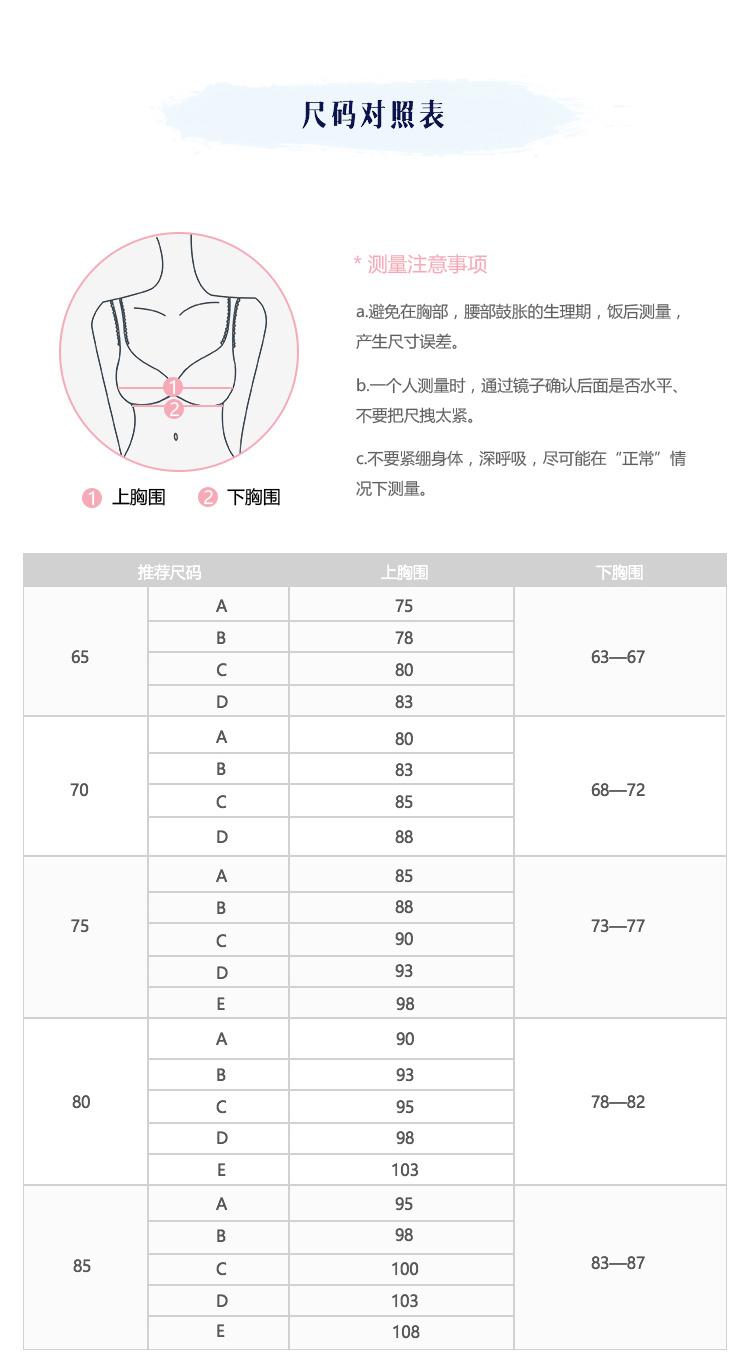 内衣尺码明细表_衣服尺码对照表(2)