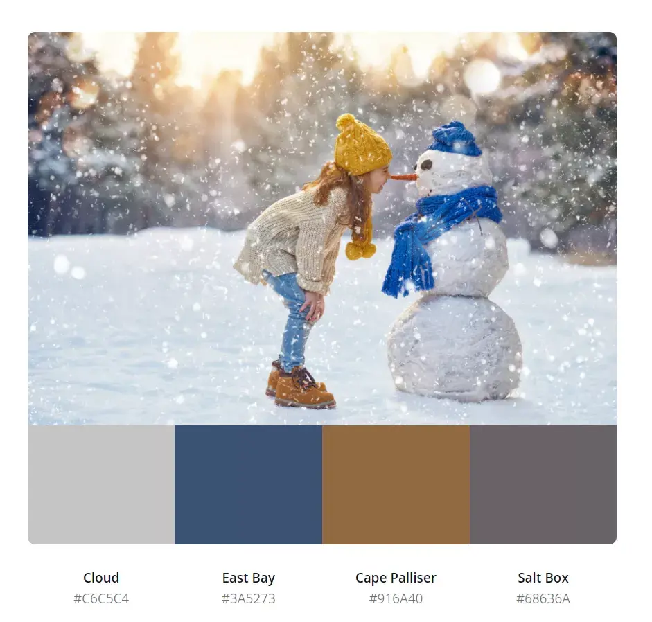 有哪些好看的冬天配色?领取50张绝美色卡