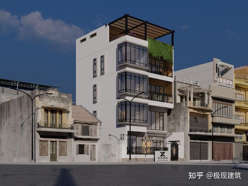 广东汕尾丨小面宽四层现代风格自建别墅 - 知乎
