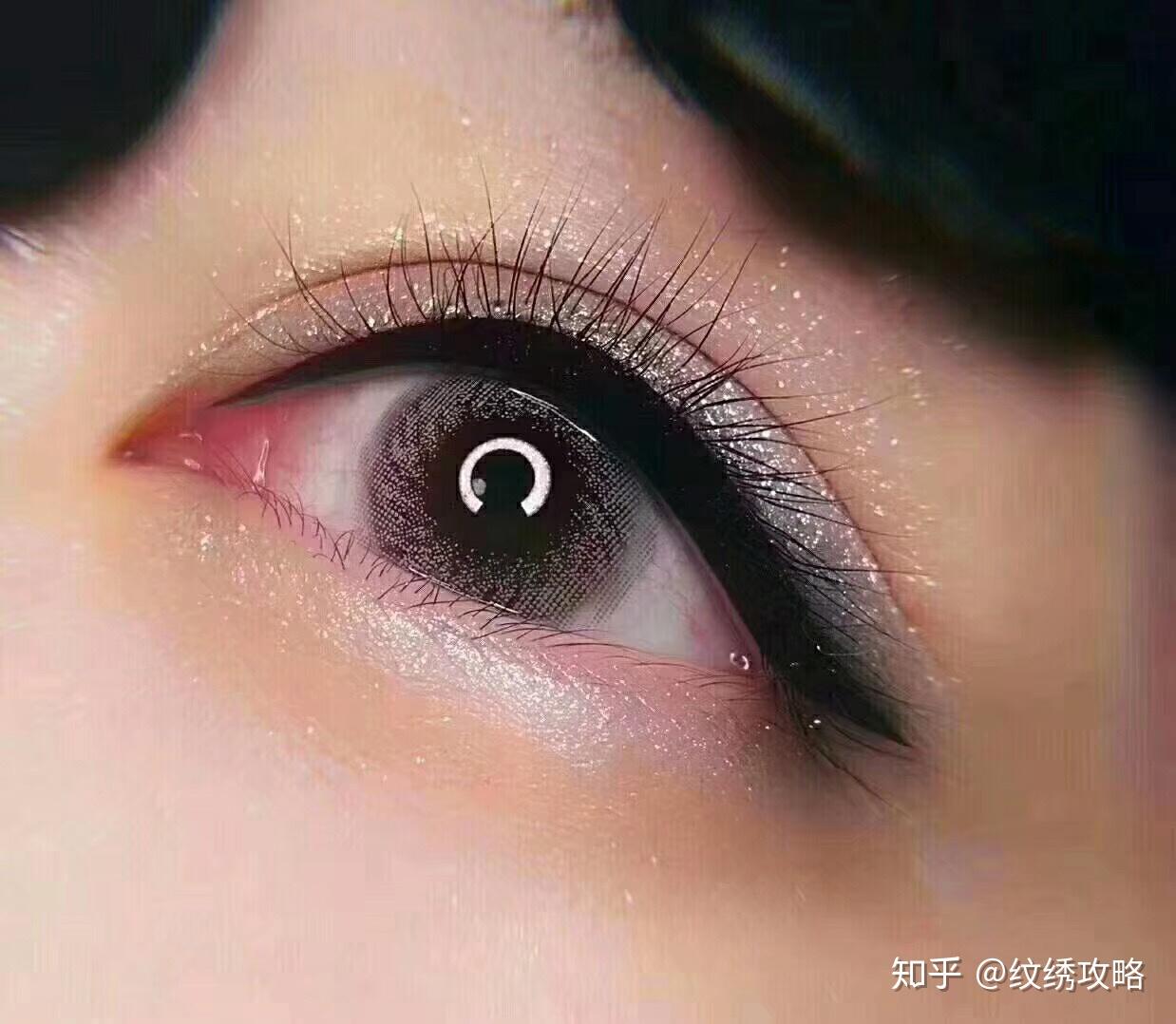 美瞳线和眼线的效果图,2021年美瞳线图片 - 伤感说说吧
