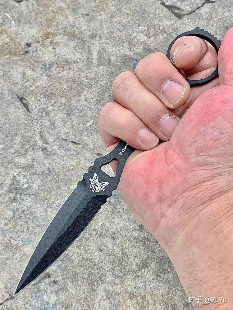 蝴蝶176bksocp03dagger黑色鞘黑色双锋匕首刺