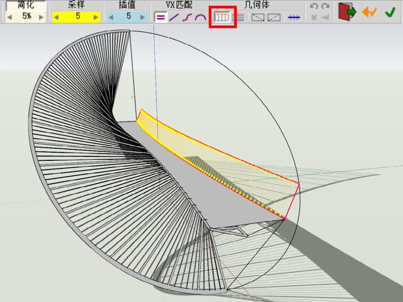 創意o型橋sketchup建模示例