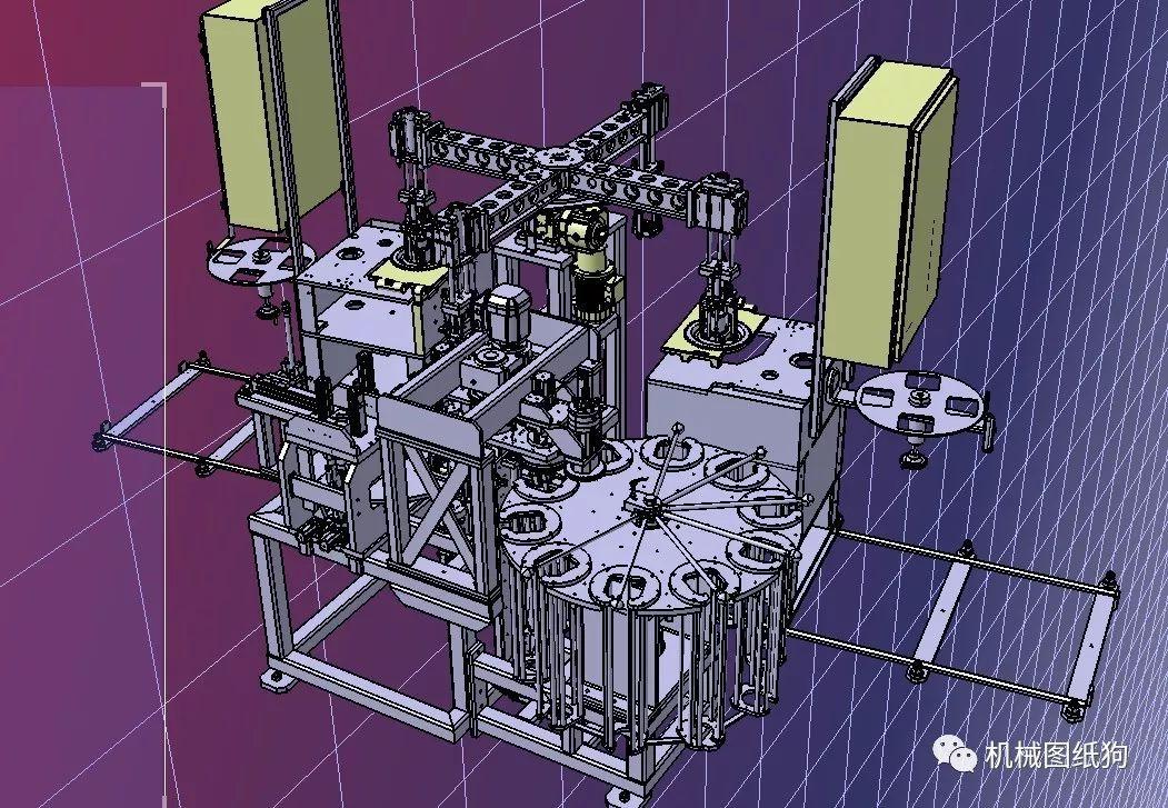非标数模双转台工作站3d数模图纸stp格式