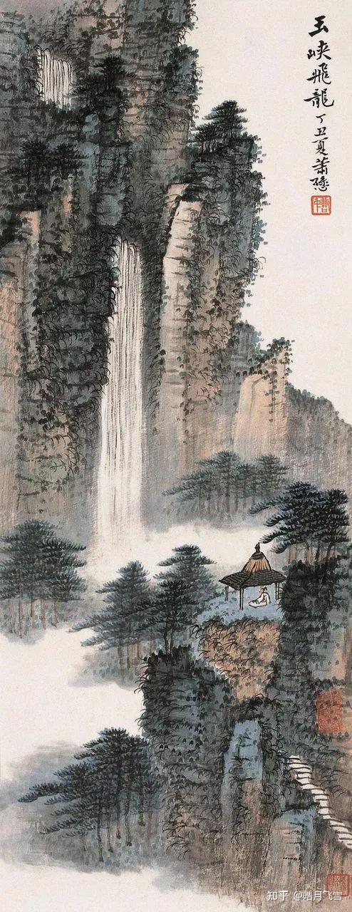 这20幅国画山水,构图奇险,震撼心灵!(经典)