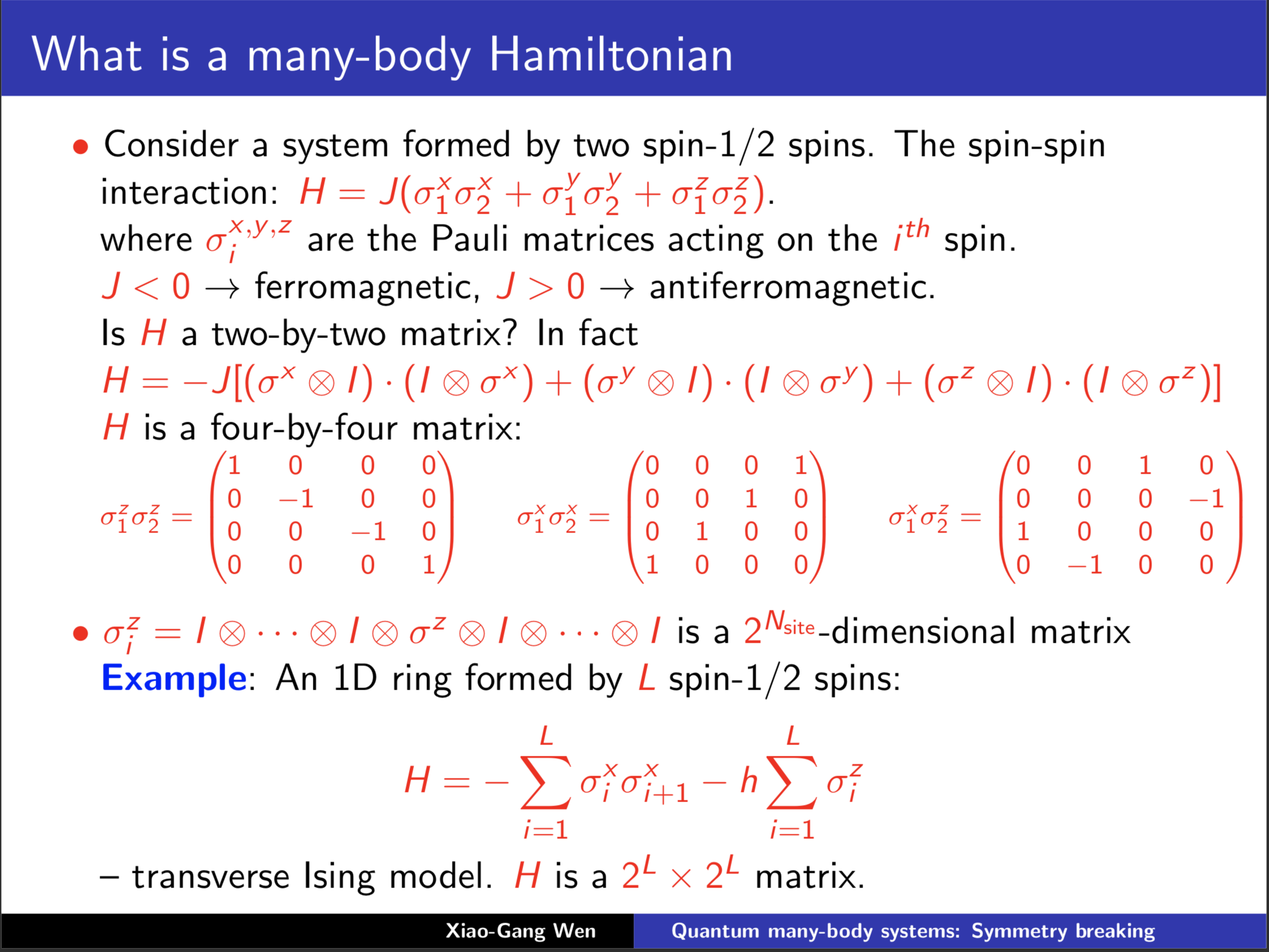 多体物理python入门——Ising模型和稀疏矩阵 - 知乎