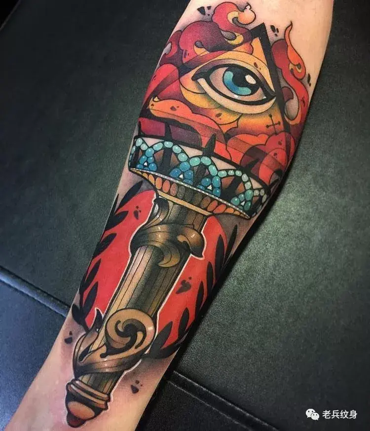 纹身素材newschool花臂