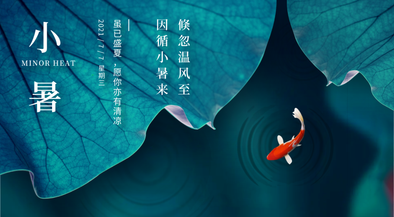 有哪些清爽文艺感十足的小暑节气海报和文案 知乎