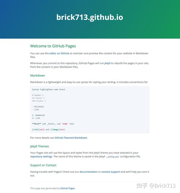 从零到一的 GitHub Pages 搭建教程 - 知乎