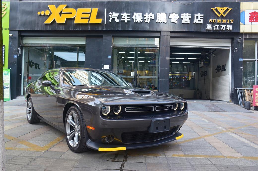 温江道奇挑战者贴隐形车衣欣赏