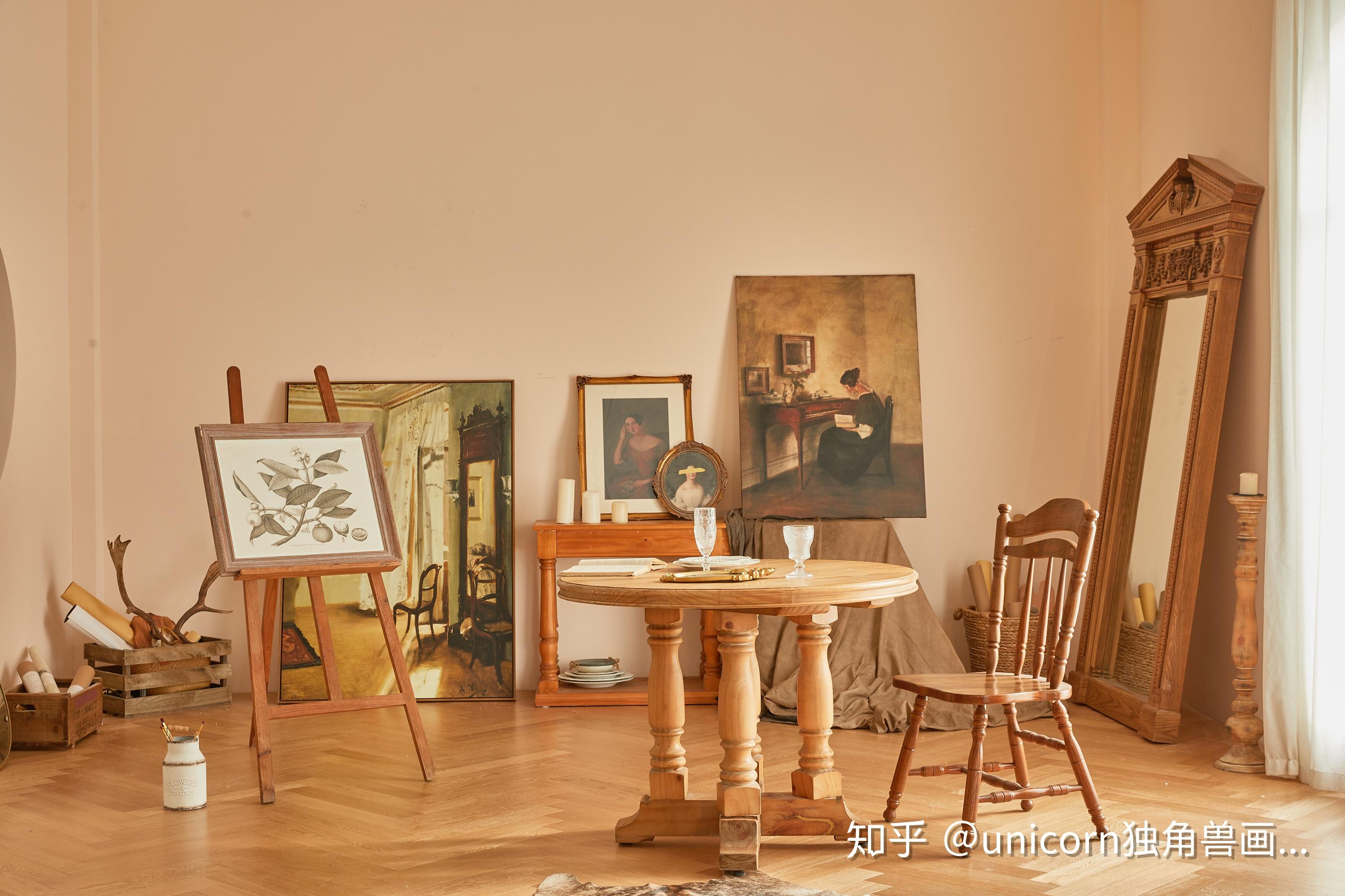 r2油画室复古风格摄影摄像