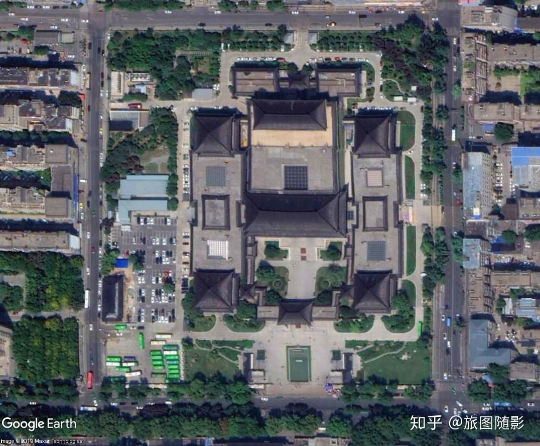 南京博物院鸟瞰图图片
