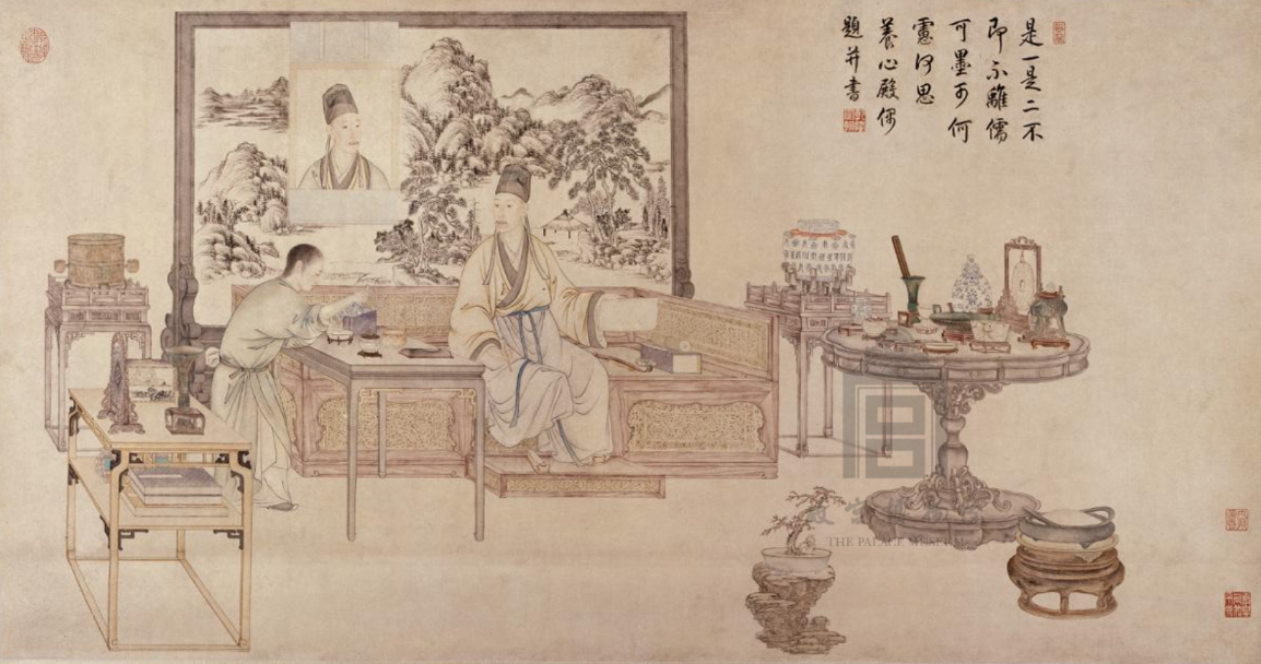 用以坐卧及置物五代 周文矩《重屏会棋图》自唐至五代《韩熙载夜宴图