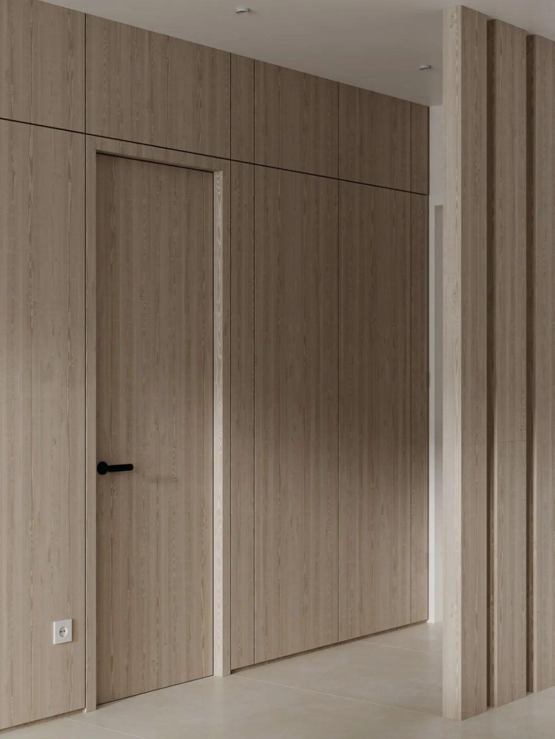 木色隐形门极简自在有序