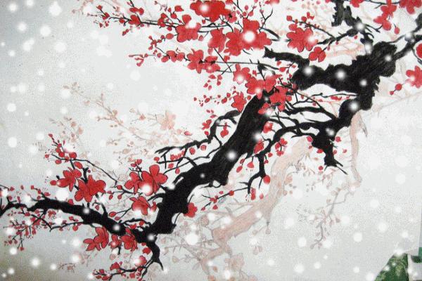 gif动态图3自然风景花解语动人梅兰竹菊牡丹桃花向日葵多图欣赏